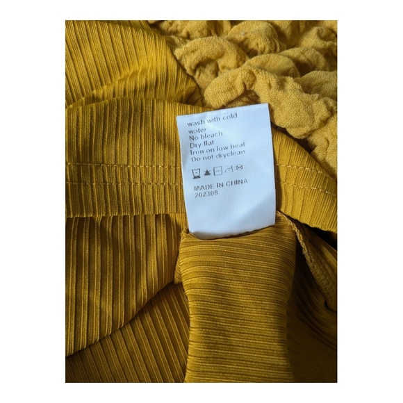 PatPat Toddler Ribbed Top, Mustard Yellow. Size 3-4Y. - Picture 8 of 8